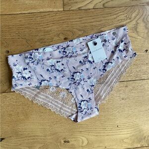 NWT Lucky Brand Lace Bottom Floral Underwear 1 Pair L